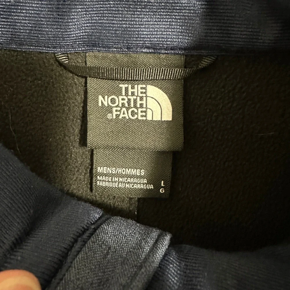 The North Face Apex Bionic Softshell Jacket Long Sleeve Navy Blue Mens Size L